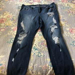 Like NEW Torrid Premium Denim Distressed Jeans